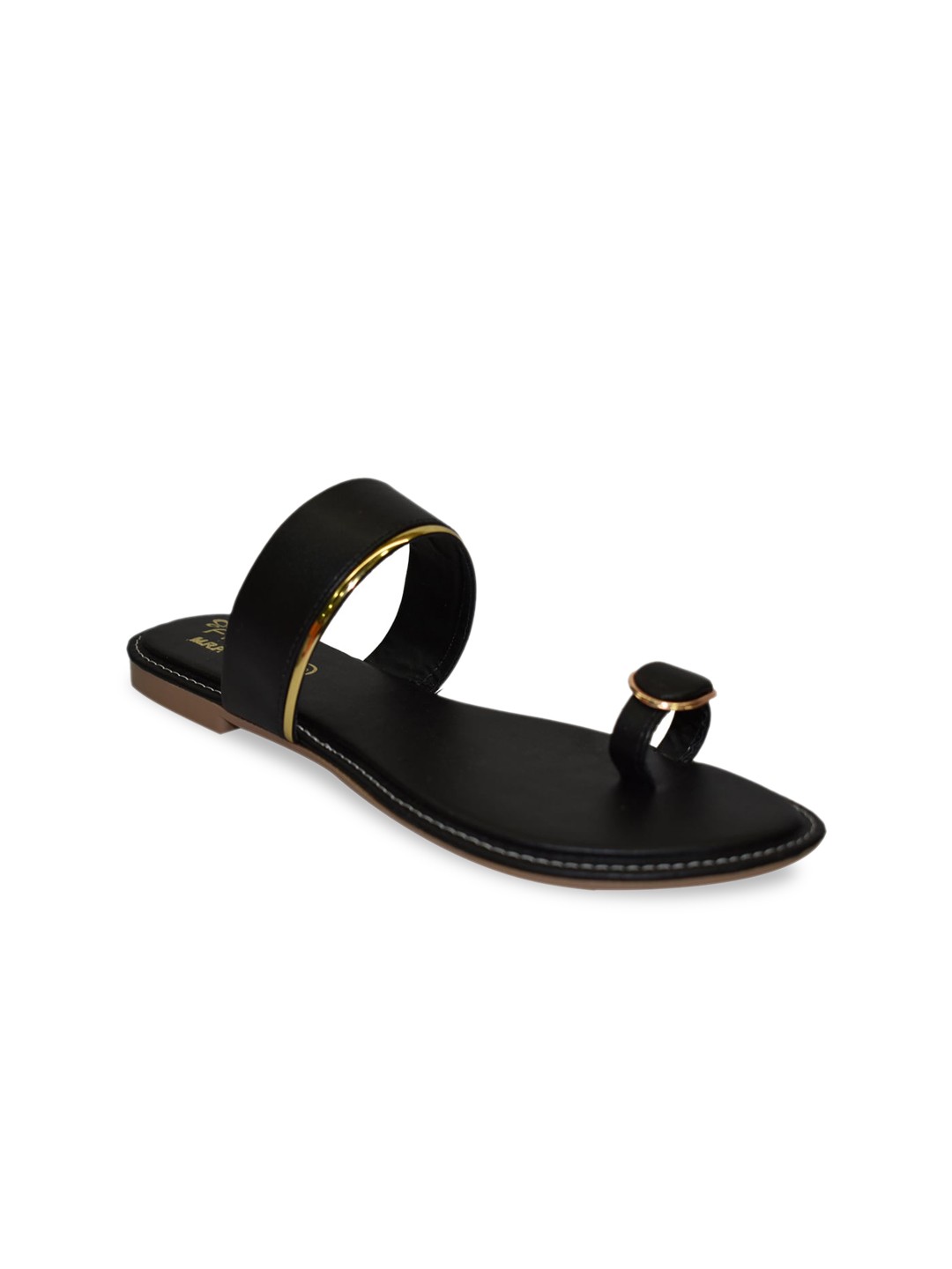 

Ajanta Women Black One Toe Flats
