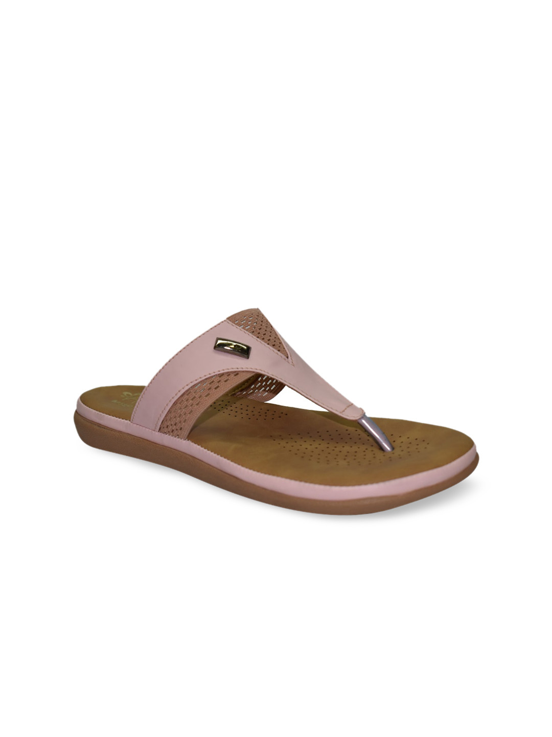 

Ajanta Pink Printed Comfort Sandals
