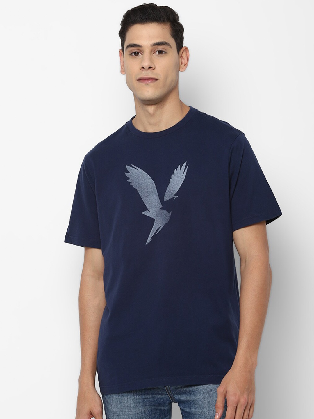 

AMERICAN EAGLE OUTFITTERS Men Blue Logo Printed T-shirt