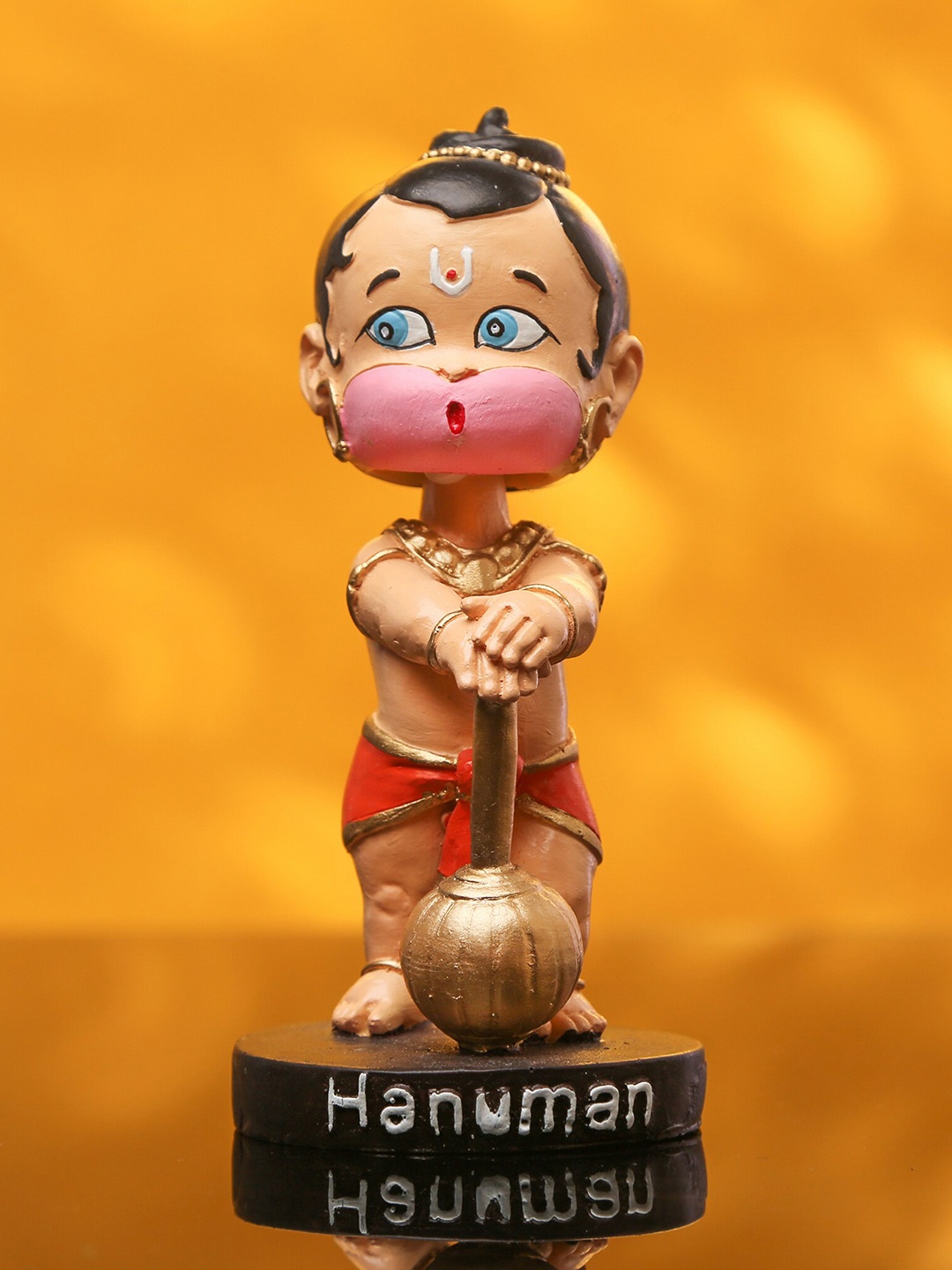 

Bigsmall Little Hanuman Bobblehead Showpiece, Pink