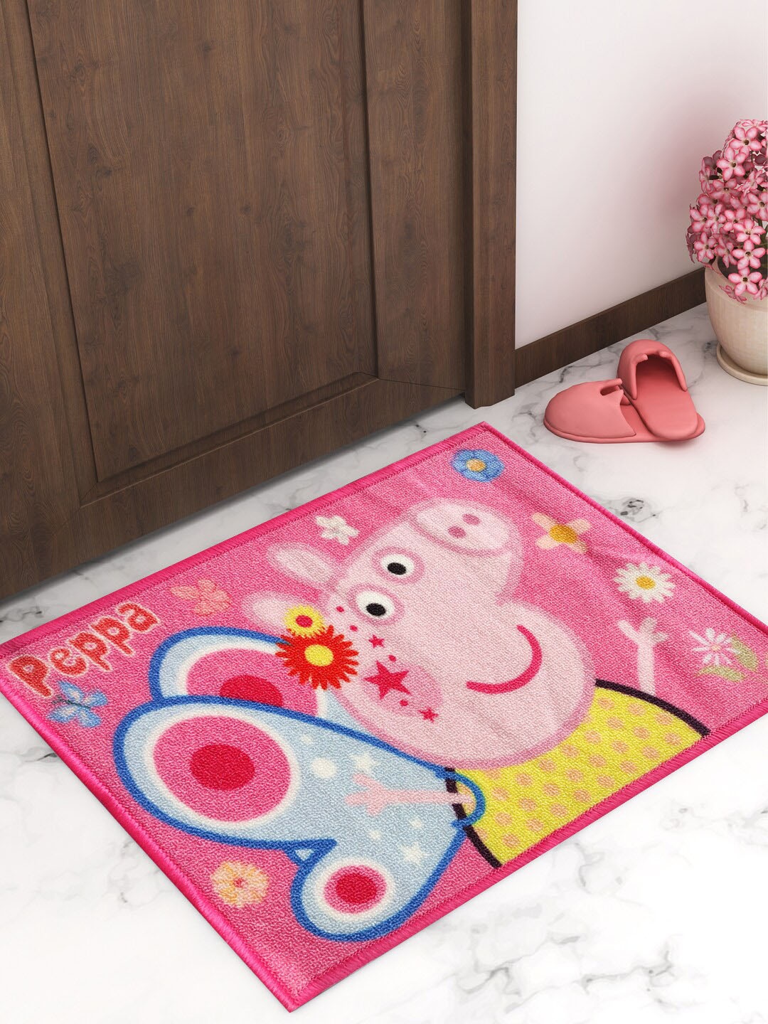 

Peppa Pig Pink & Yellow Printed Anti Skid Doormat