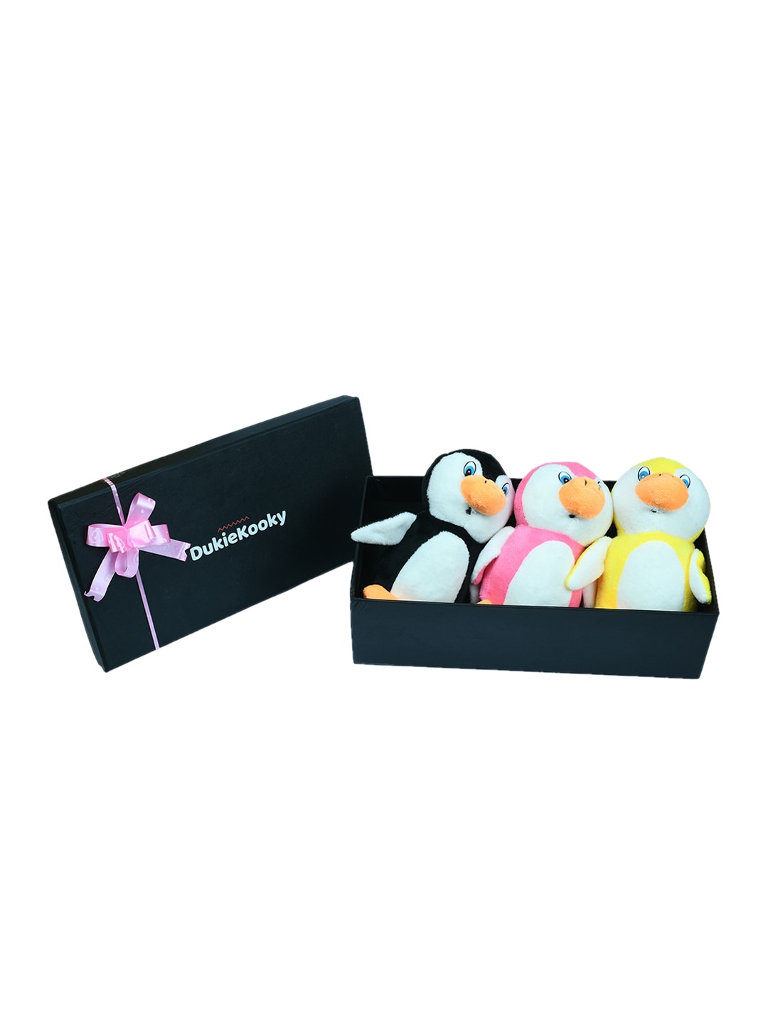

DukieKooky Pack of 3 Soft Toy Penguins, Multi