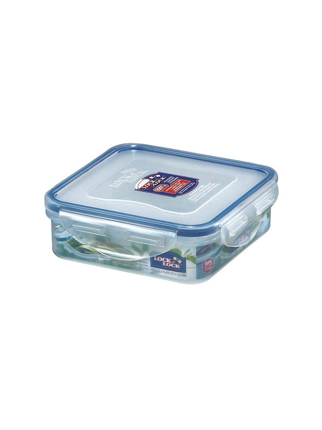 

Lock & Lock Transparent Square Plastic Airtight Food Storage Container With Leakproof Lid