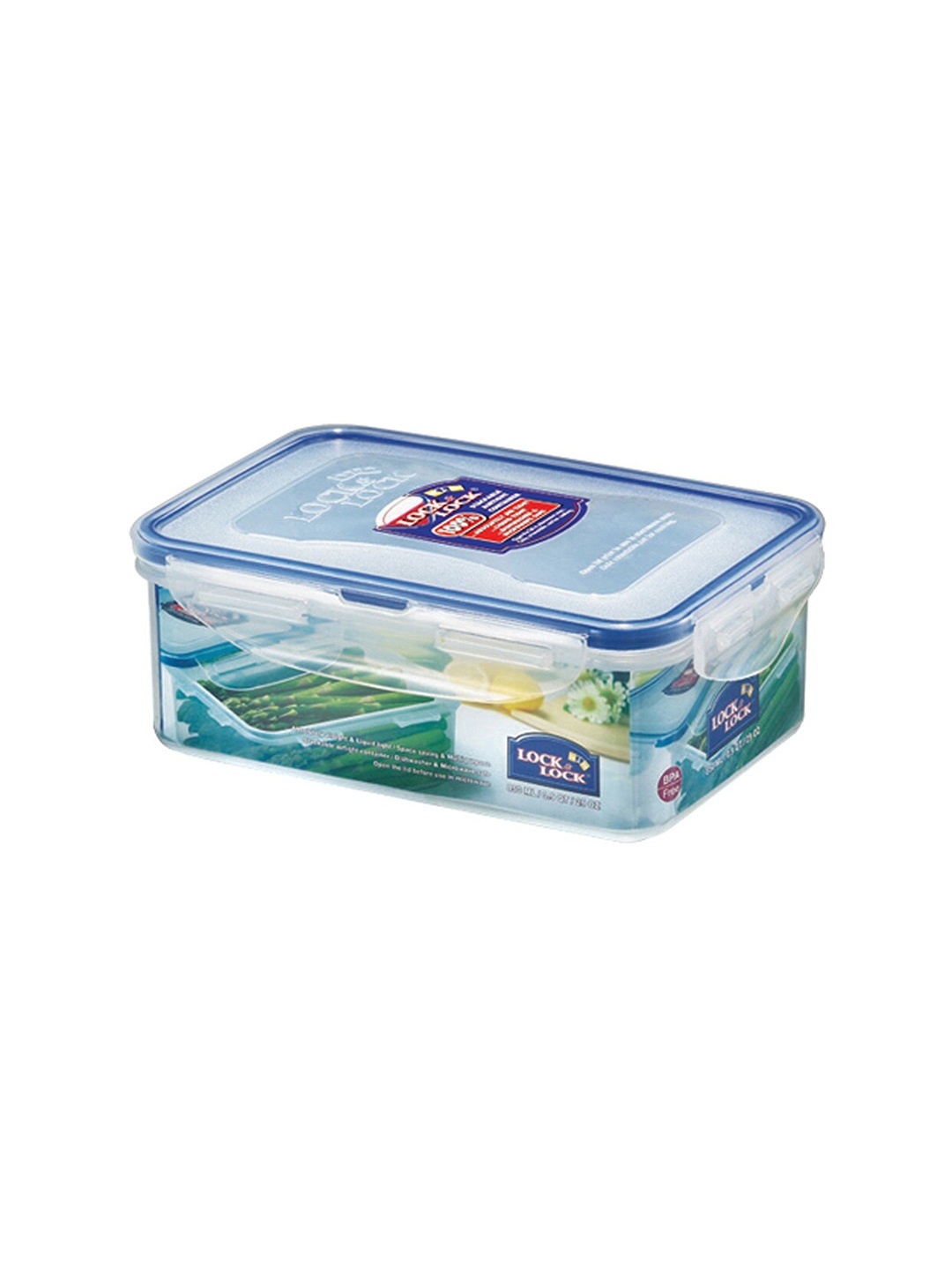 

Lock & Lock Transparent Plastic Airtight Food Storage Container With Leakproof Lid 850 ml