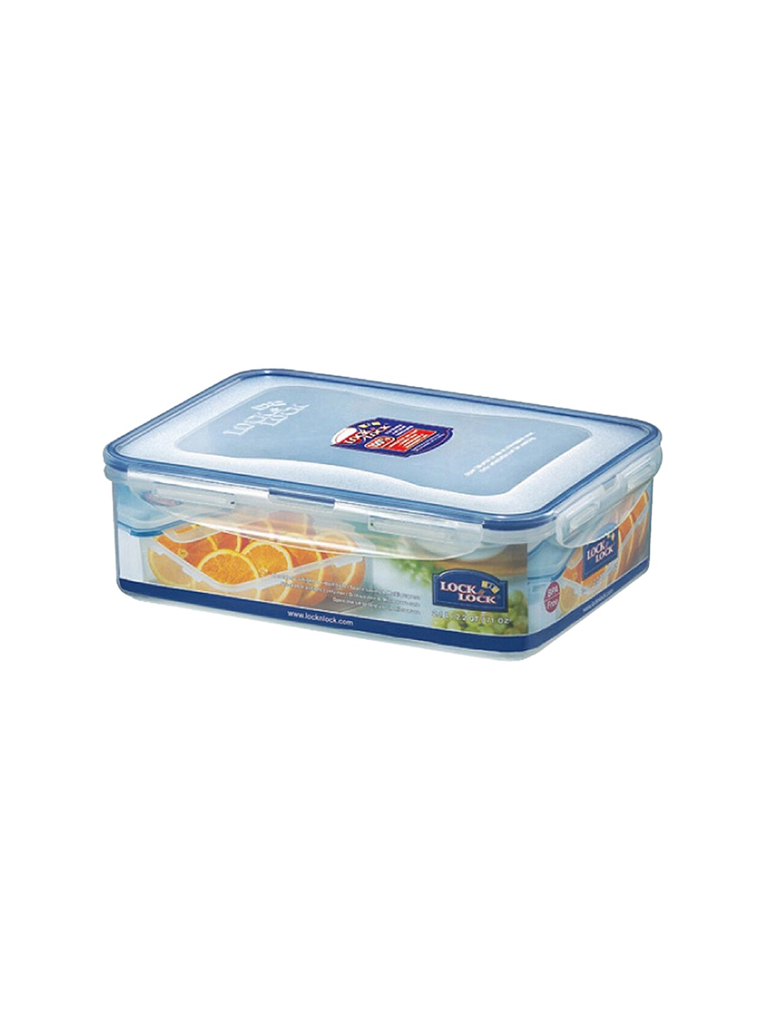 

Lock & Lock Transparent Plastic Airtight Food Storage Container With Leakproof Lid 2.1 L