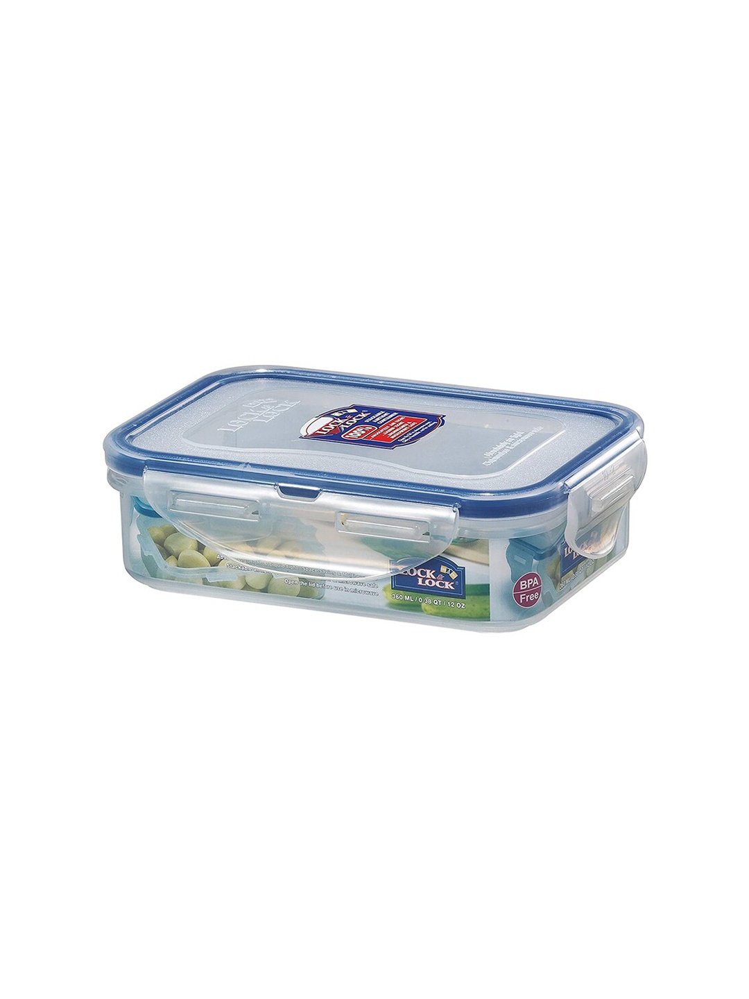 

Lock & Lock Transparent Plastic Airtight Food Storage Container With Leakproof Lid 360ml