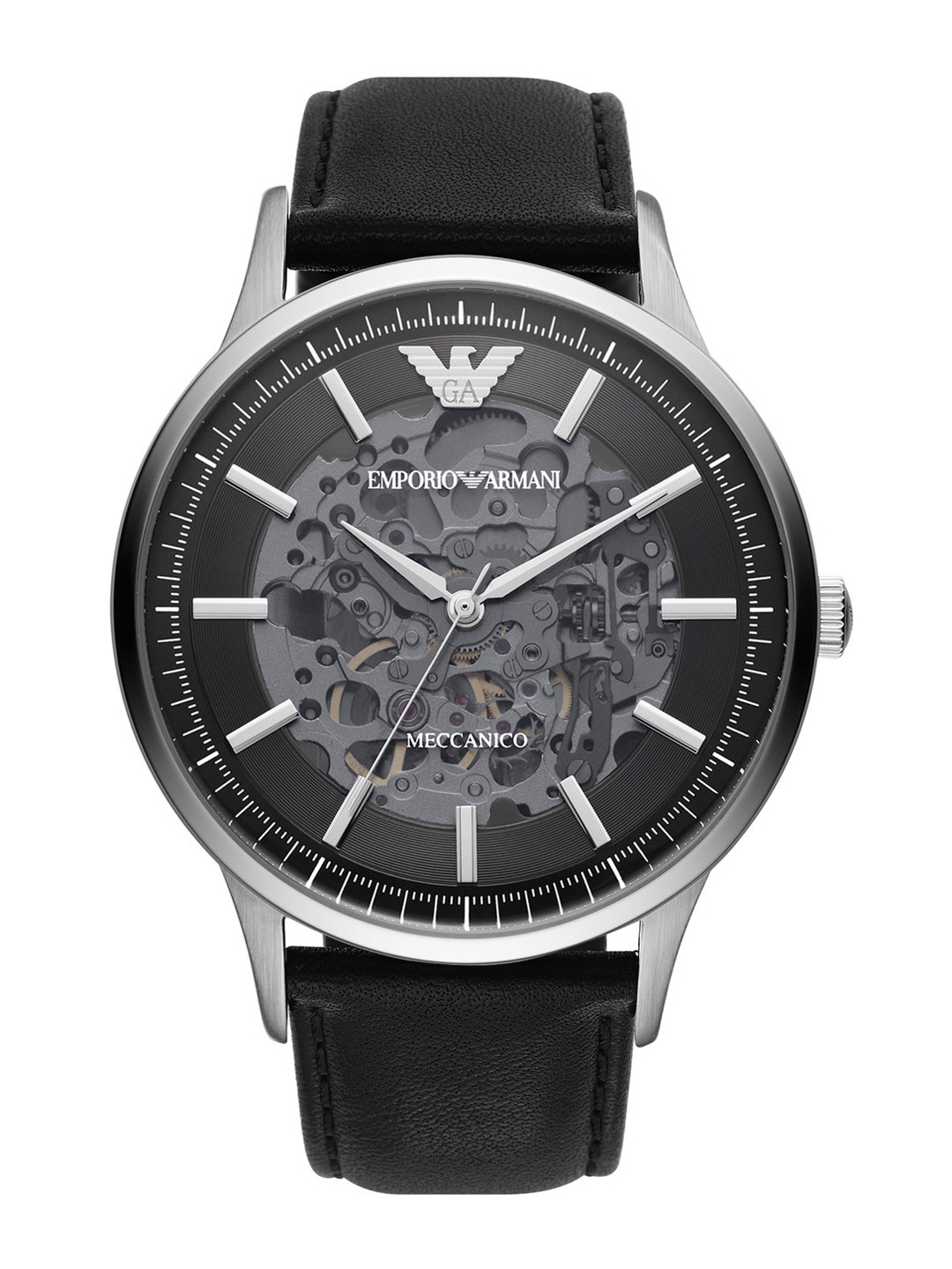 

Emporio Armani Men Black Dial & Black Analogue Automatic Motion Powered Watch AR60038