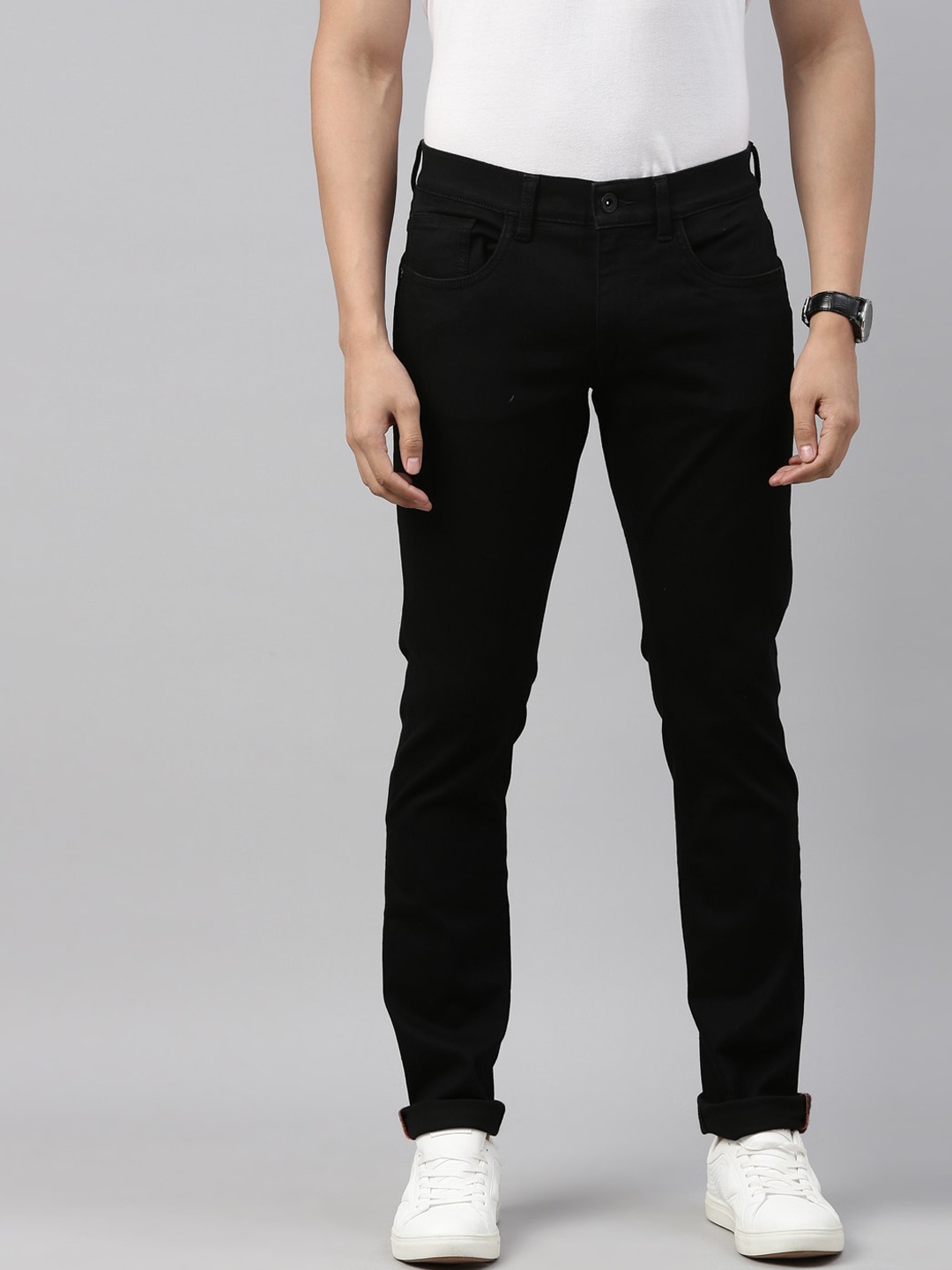 

American Bull Men Black Skinny Fit Jeans