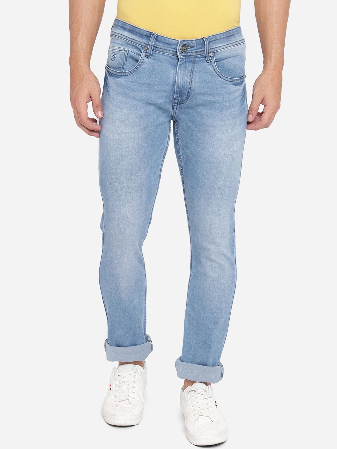 

Greenfibre Men Blue Straight Fit Heavy Fade Jeans