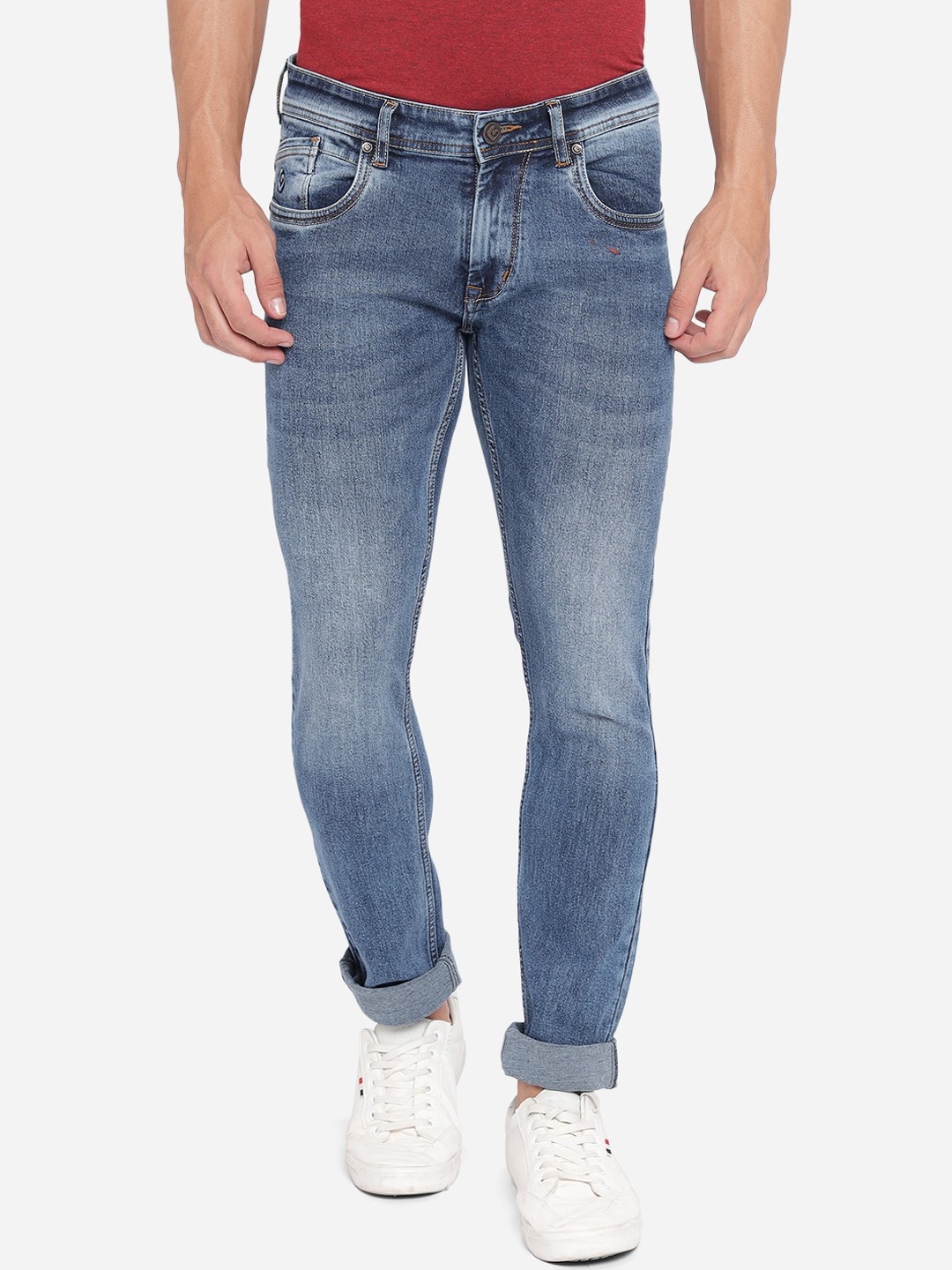 

Greenfibre Men Blue Slim Fit Heavy Fade Jeans
