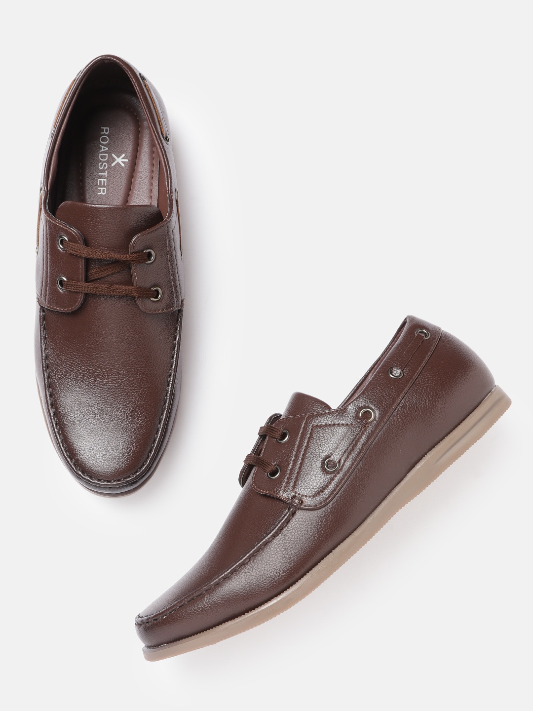 

Roadster Men Coffee Brown Solid Boat Shoes