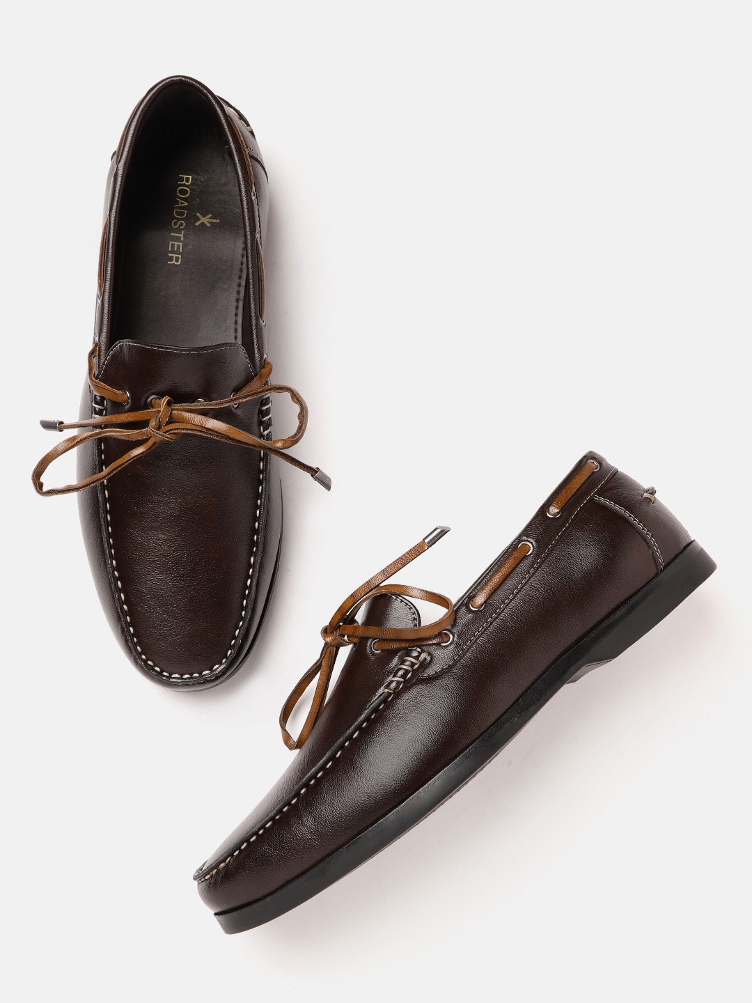 

Roadster Men Coffee Brown Solid Boat Shoes