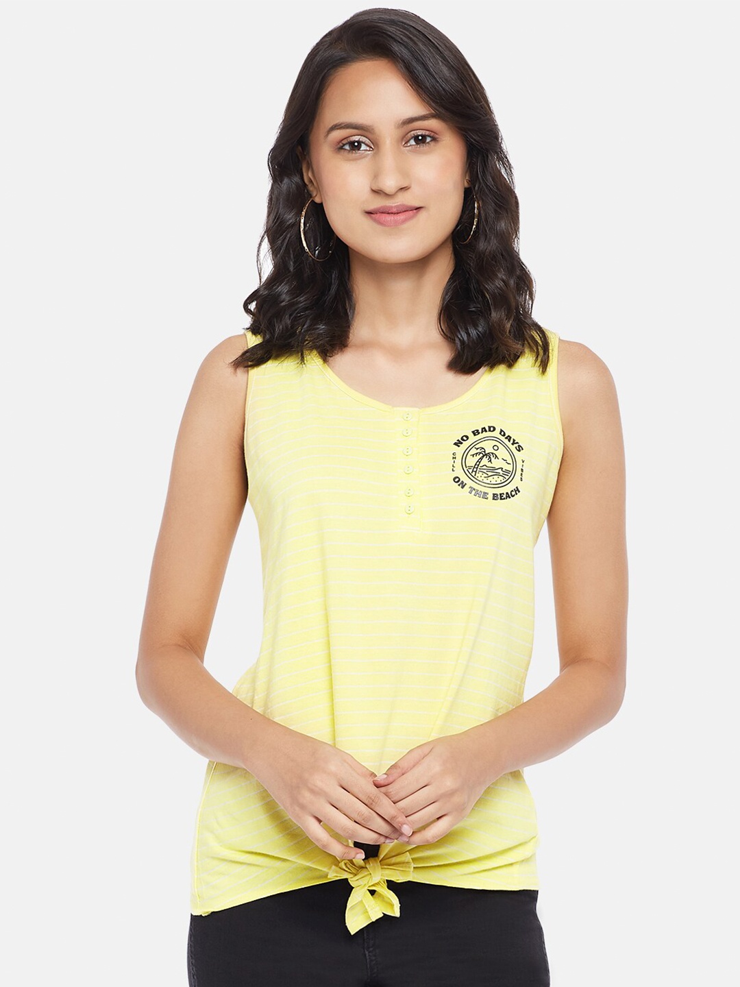 

People Yellow Tank Top
