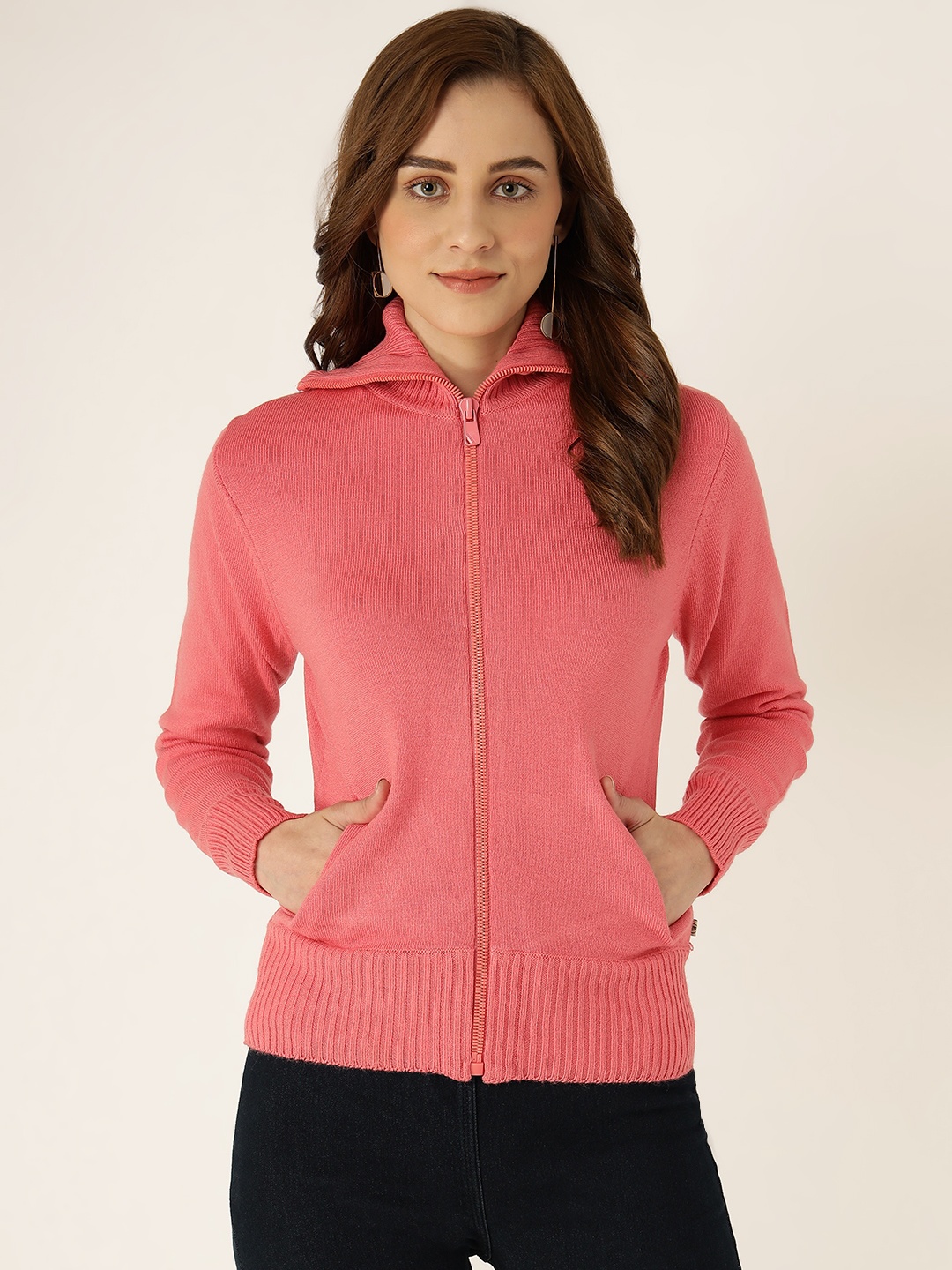 

Madame Women Pink Cardigan