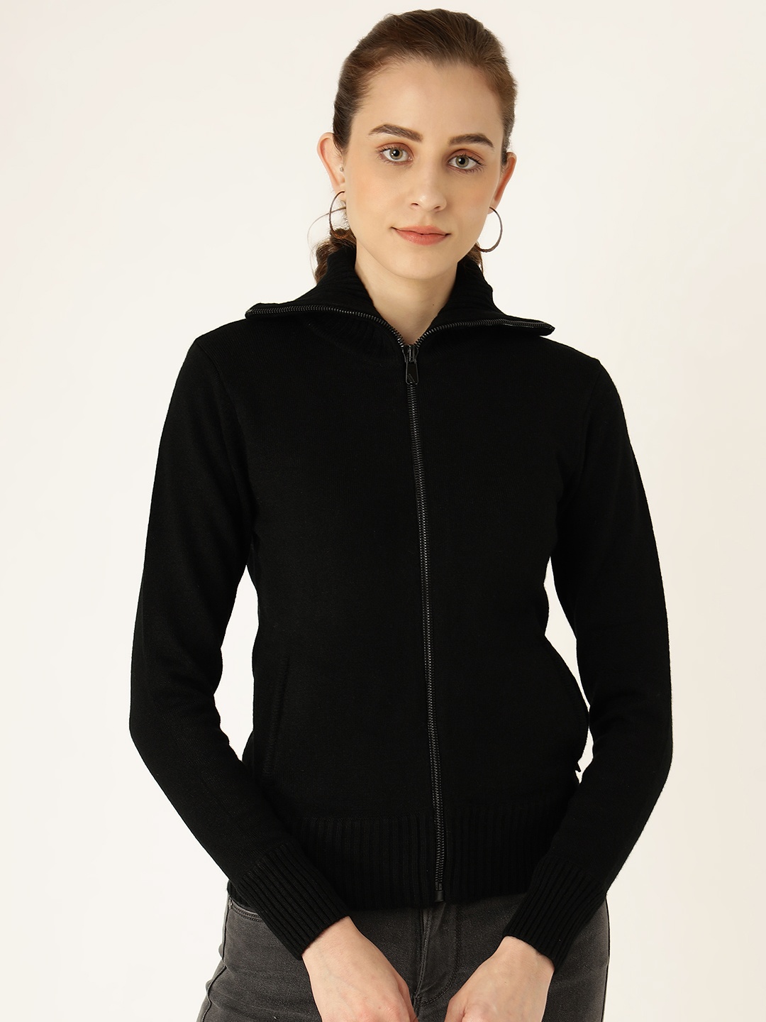 

Madame Women Black Cardigan