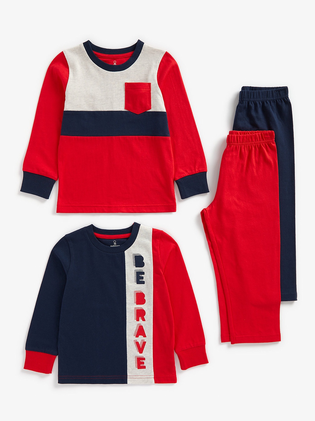 

mothercare Boys Pack of 2 Printed Clothing Set, Red