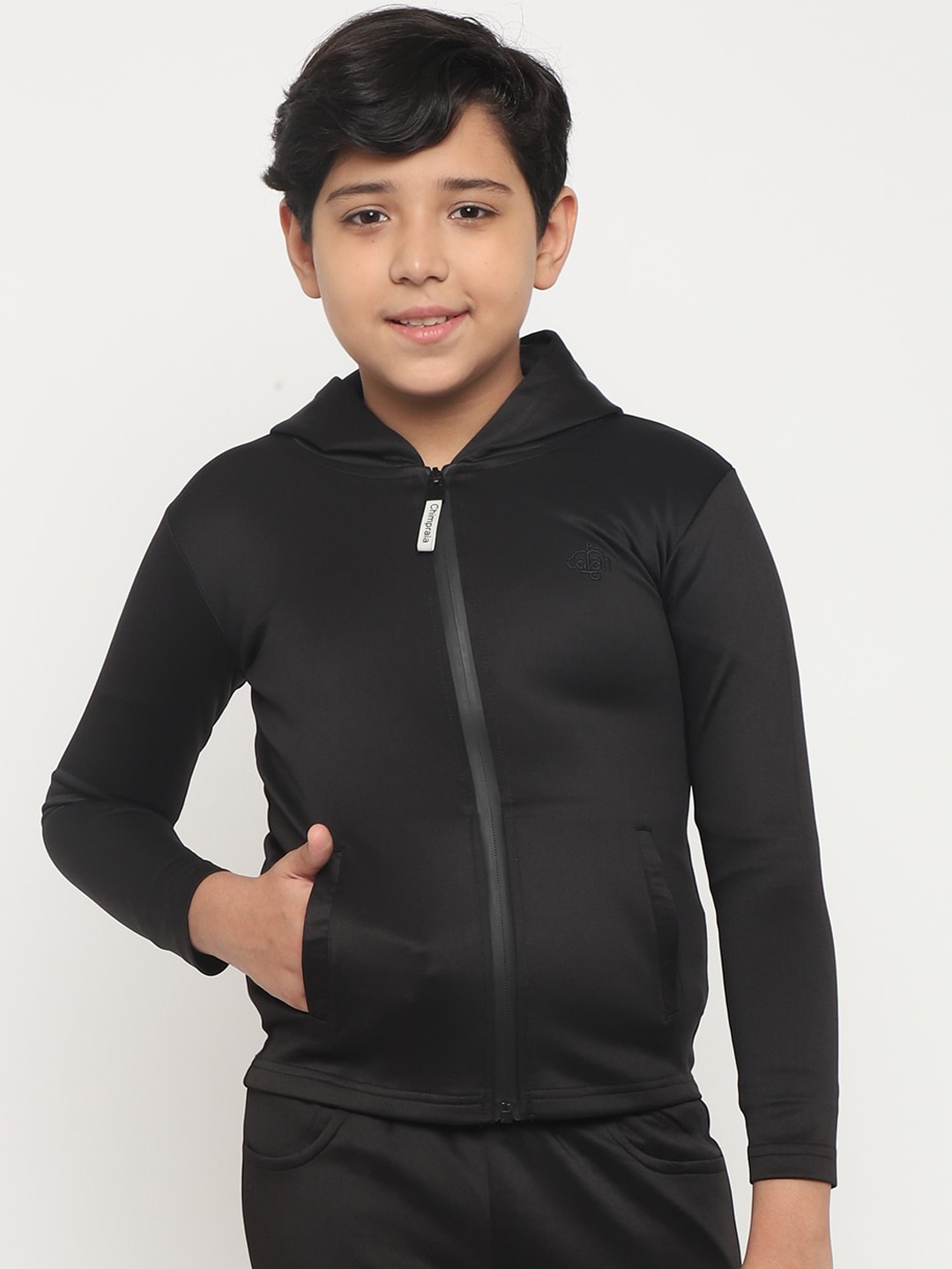 

CHIMPRALA Boys Black Lightweight Sporty Jacket
