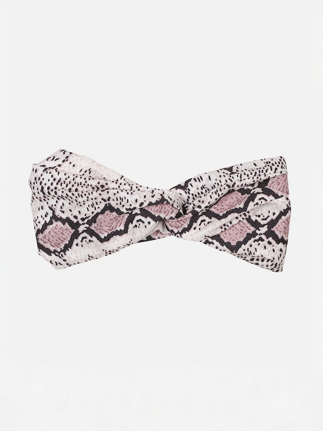

Aditi Wasan Off White Printed Viscose Knot Design Headband