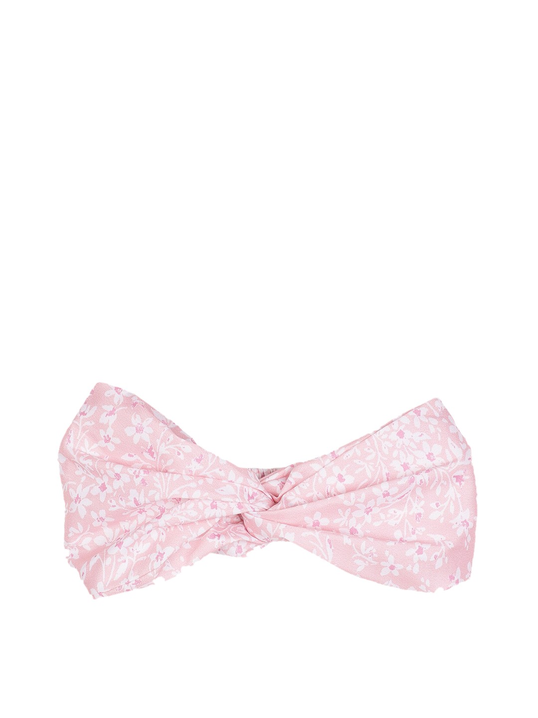

Aditi Wasan Pink Printed Viscose Knot Design Headband