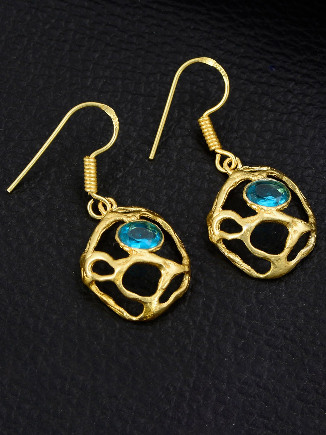 

Silgo Gold-Toned Quirky Drop Earrings