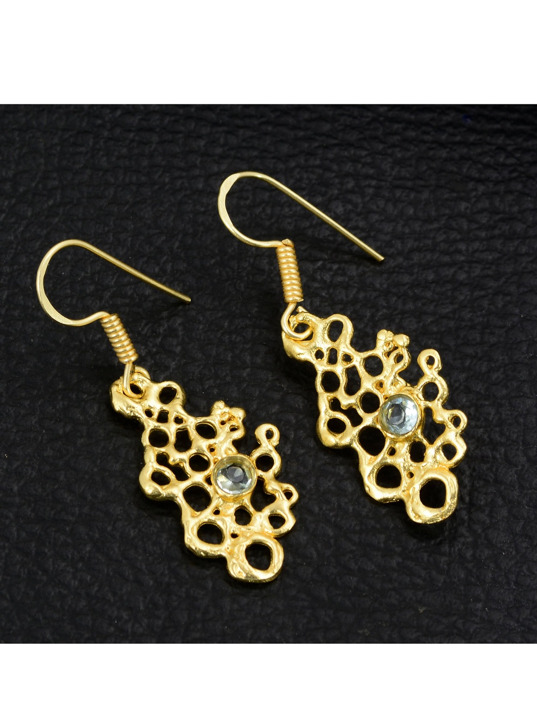 

Silgo Women Gold-Tone Contemporary Drop Earrings