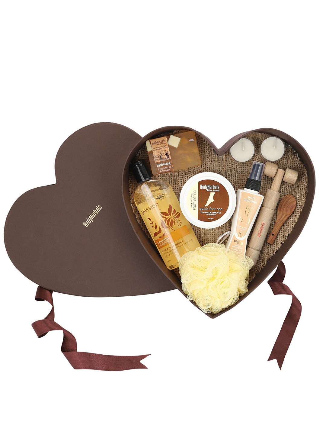 

BodyHerbals 8 Pcs Everyday Rituals Bath & Body Set, Brown