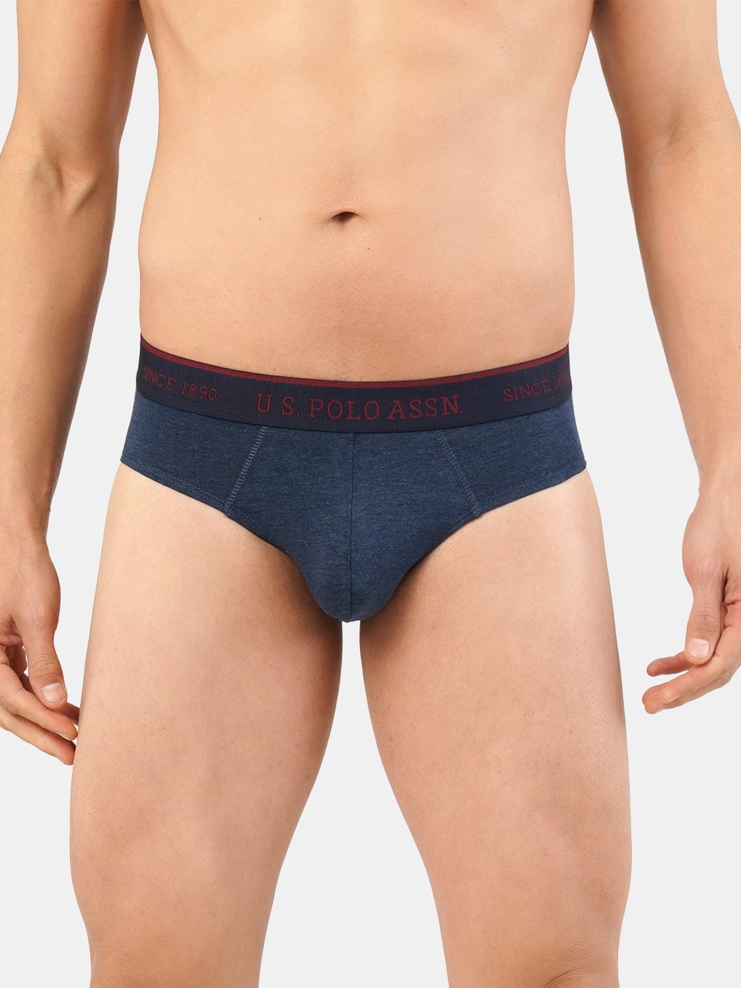 

U.S. Polo Assn. Men Solid Briefs I704-195-PL, Navy blue