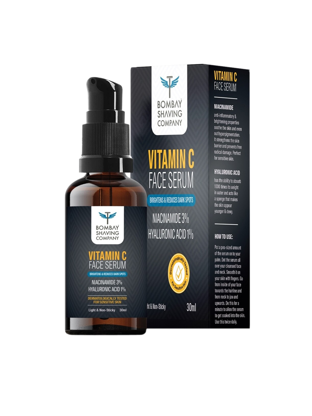 

Bombay Shaving Company Vitamin C Face Serum for Men, Black