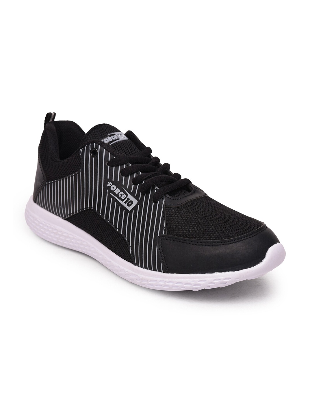 

Liberty Men Black Mesh Running Non-Marking Shoes