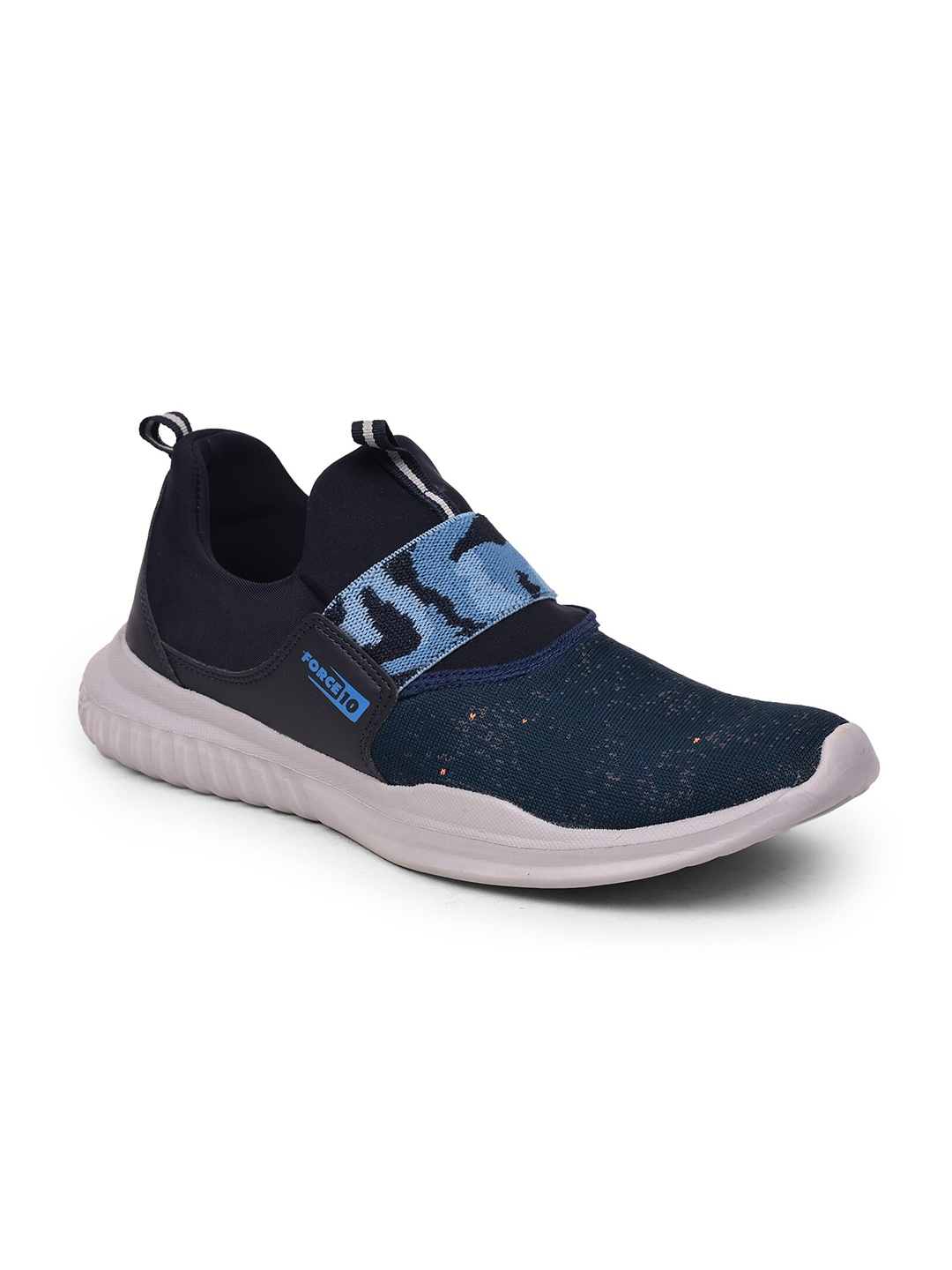 

Liberty Men Navy Blue Printed Mesh Running Shoes