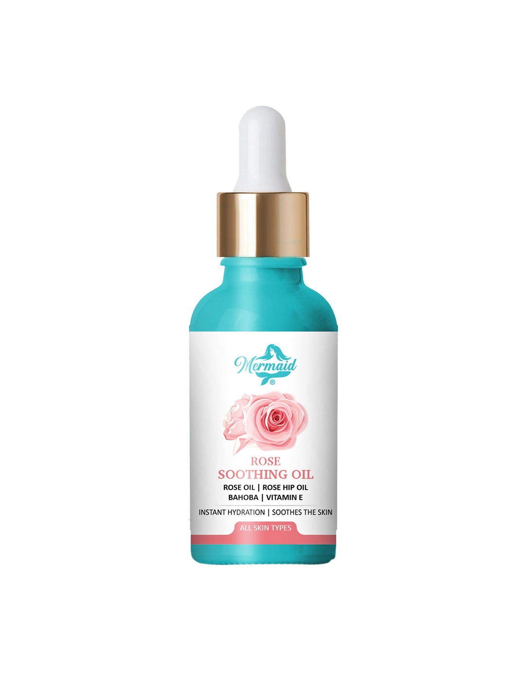

Mermaid Rose Soothing Facial Oil-29.5ml, Blue
