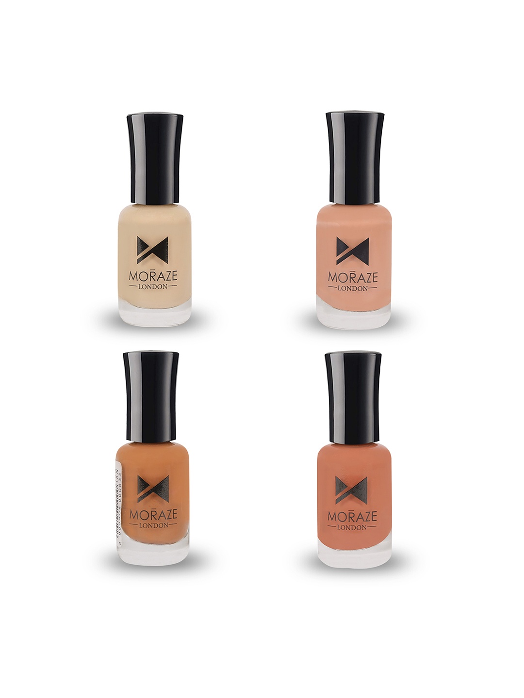 

Moraze Women Nude Glossy Nail Polish Pack of 4, Multi