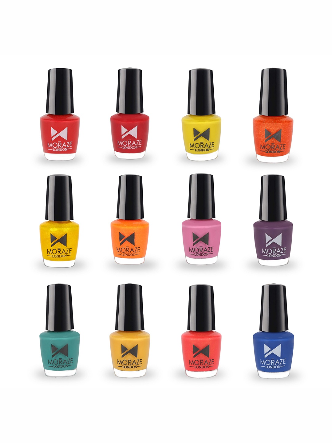

Moraze Set of 12 Nail Polish, Multi