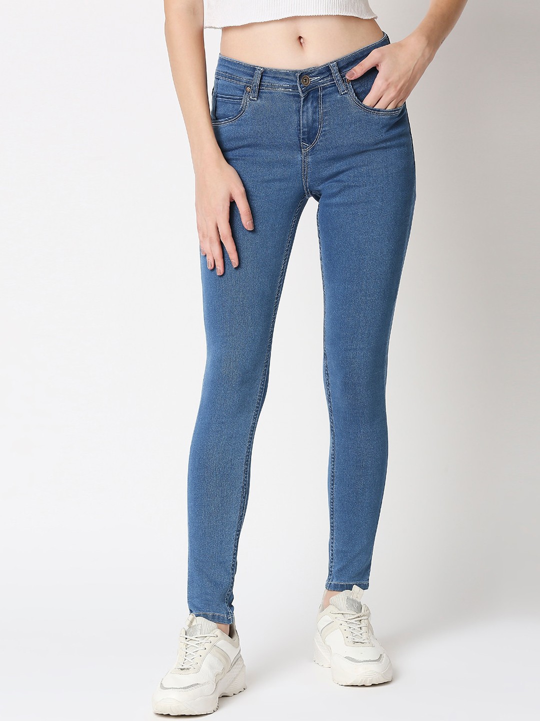 

High Star Women Blue Slim Fit Jeans