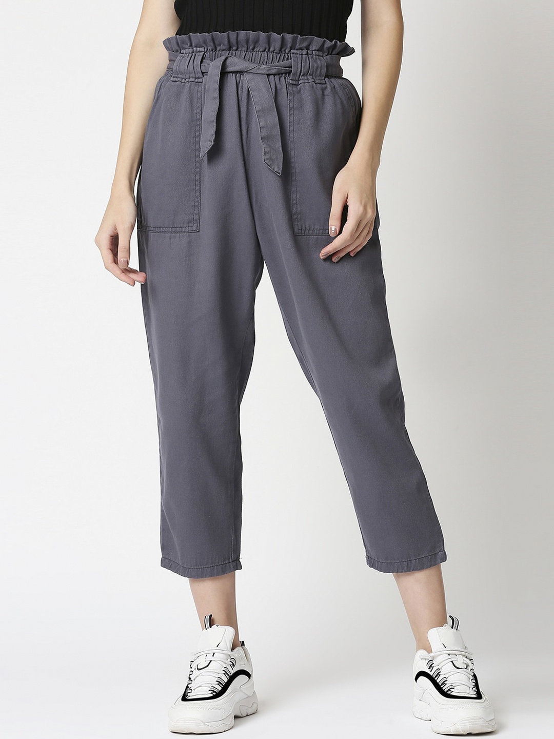 

High Star Women Grey Boyfriend Fit High-Rise Jeans
