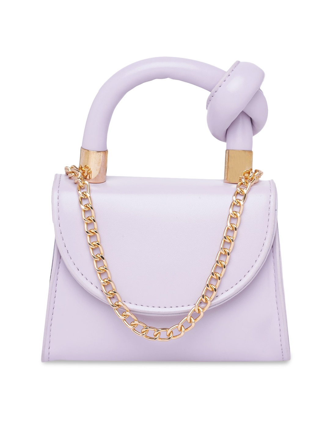 

20Dresses Lavender Solid Structured Handheld Bag