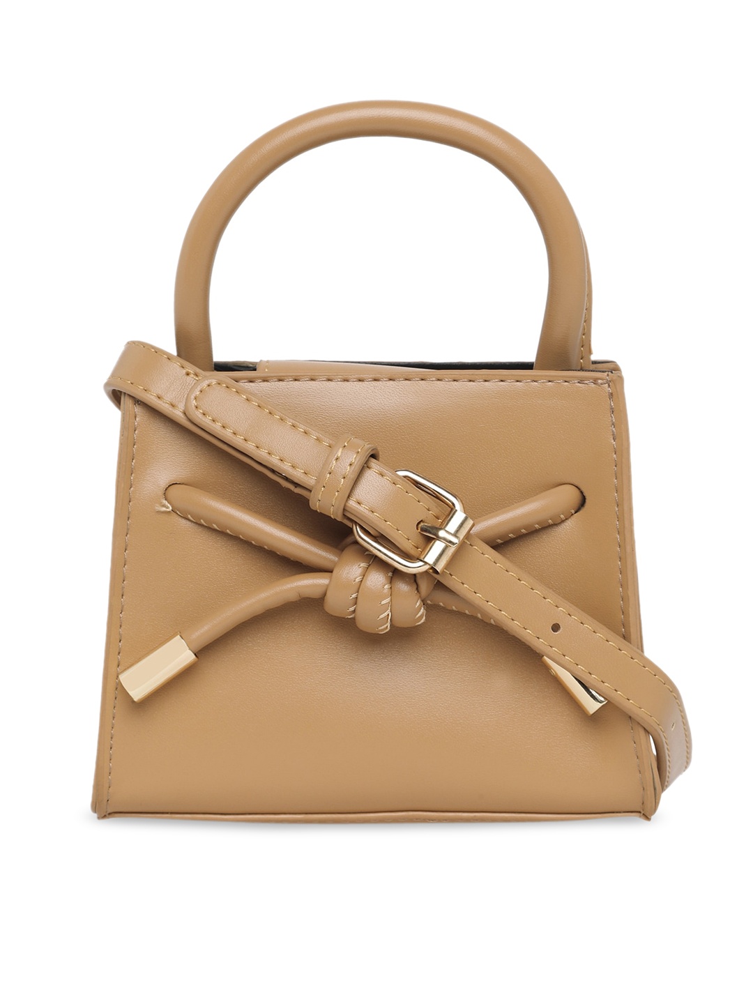 

20Dresses Beige Structured Satchel