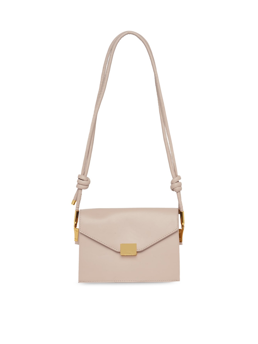 

20Dresses Beige Structured Sling Bag