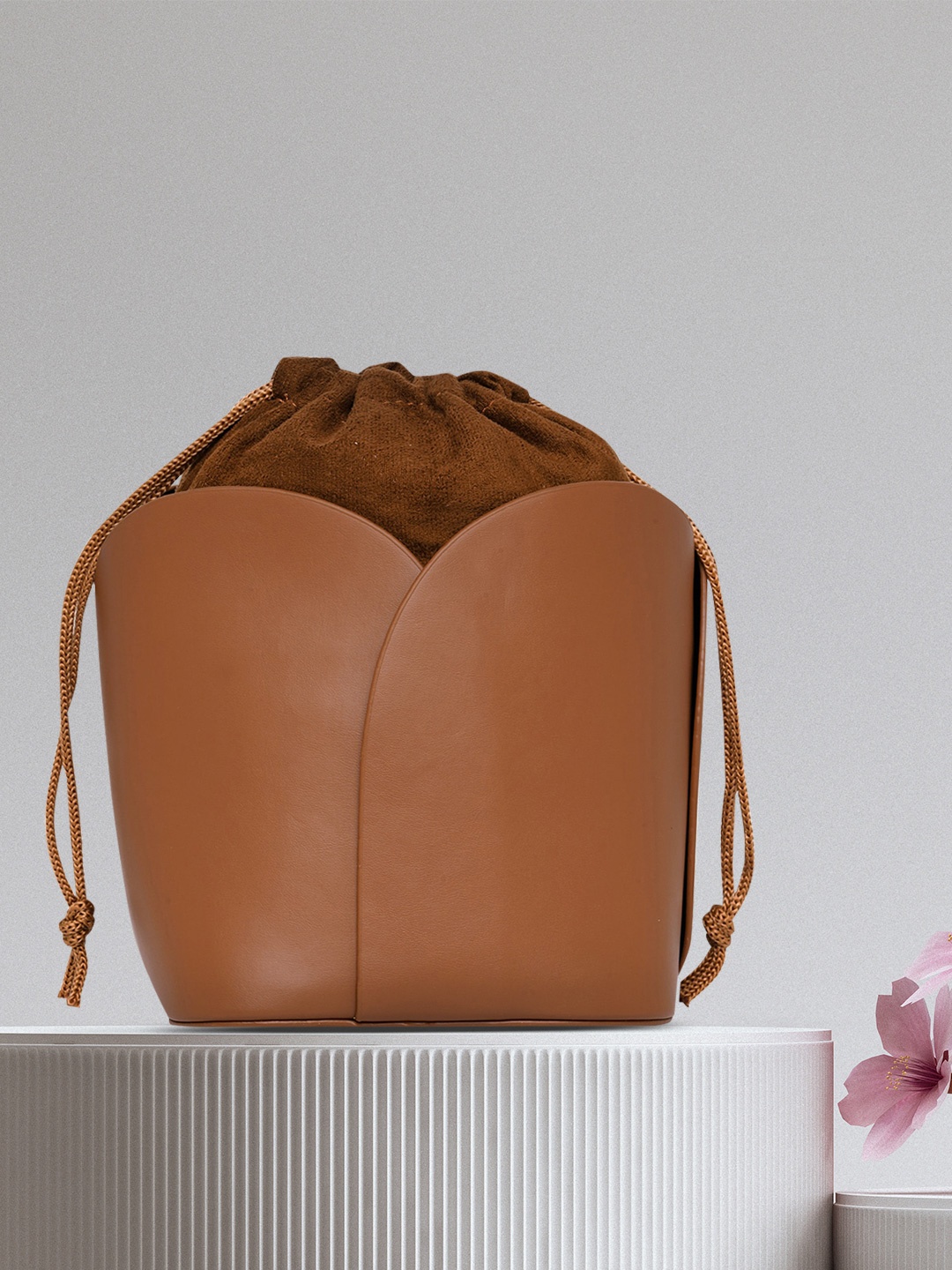 

20Dresses Tan Bucket Sling Bag