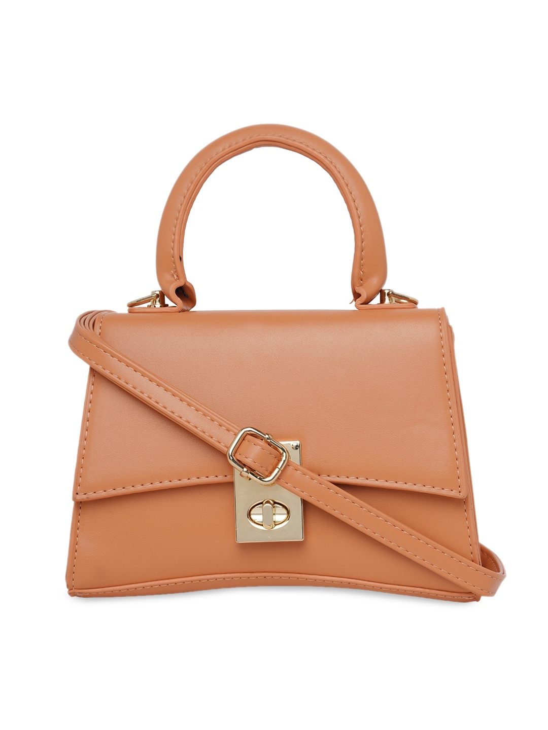 

20Dresses Tan Structured Satchel