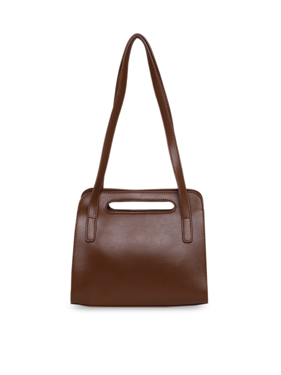 

20Dresses Brown Structured Tote Bag
