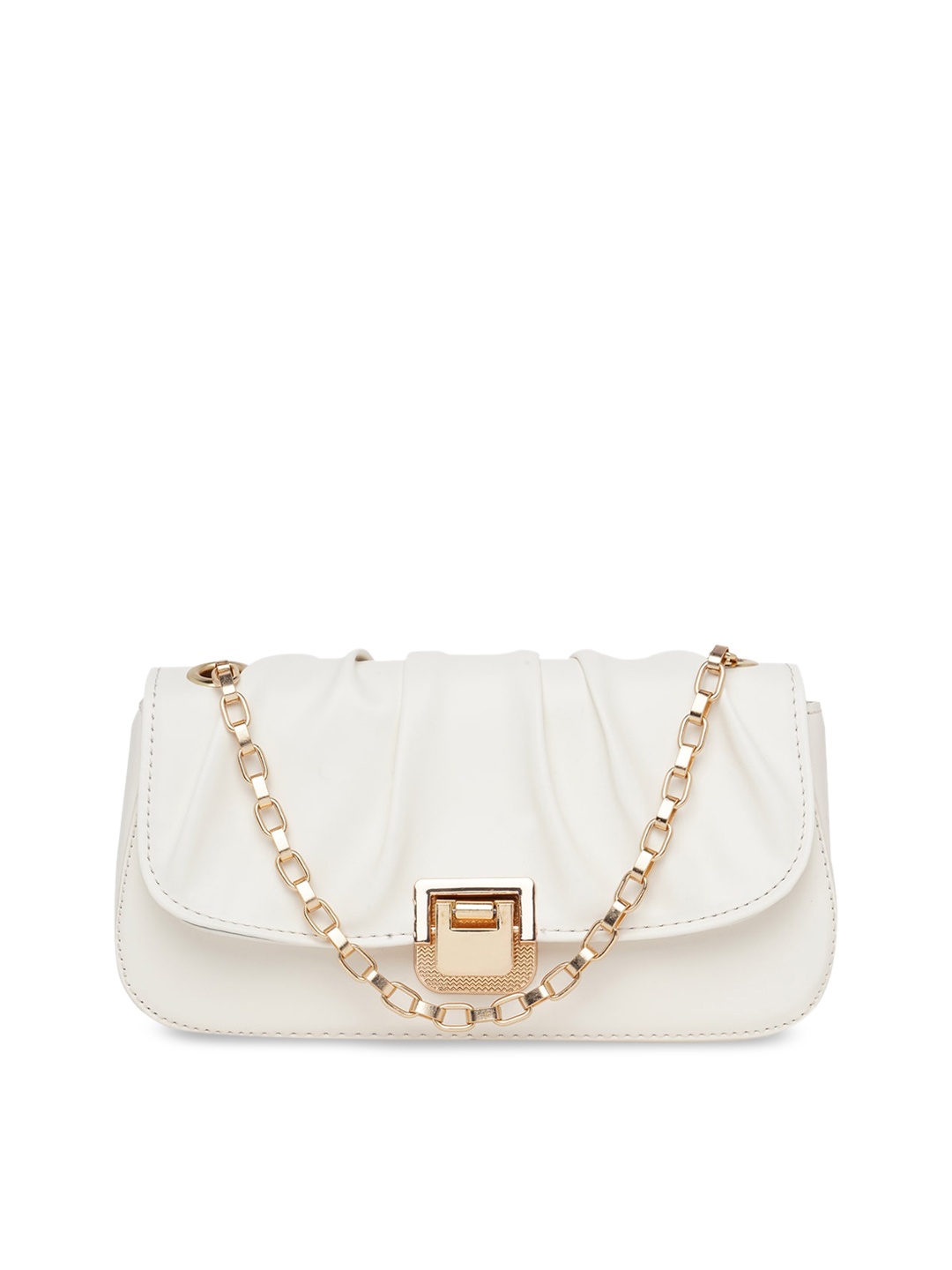 

20Dresses White Structured Sling Bag