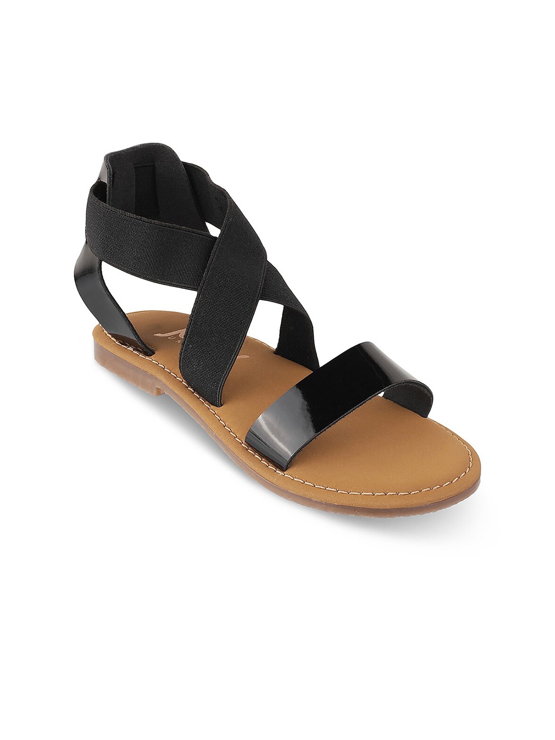 

Jazzy Juniors Girls Black Open Toe Flats