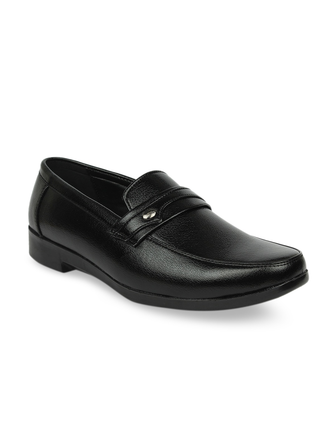 

Action Men Black Solid Formal Slip-Ons