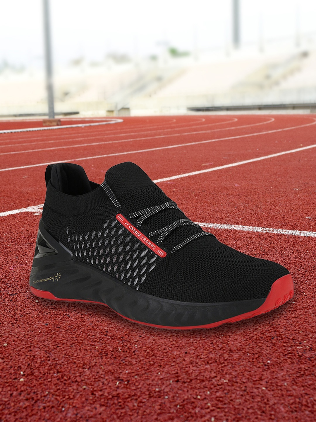 

Campus STREET-RUN Men Lace-Up Running Shoe, Black