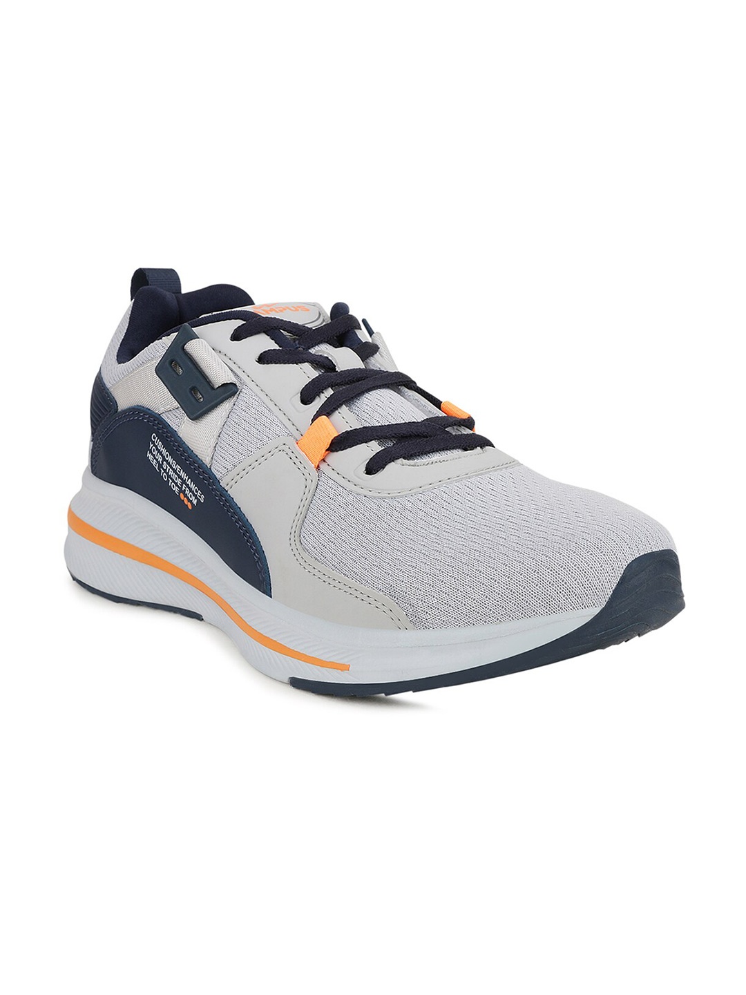 

Campus Men Grey & Blue Colourblocked Running Shoes