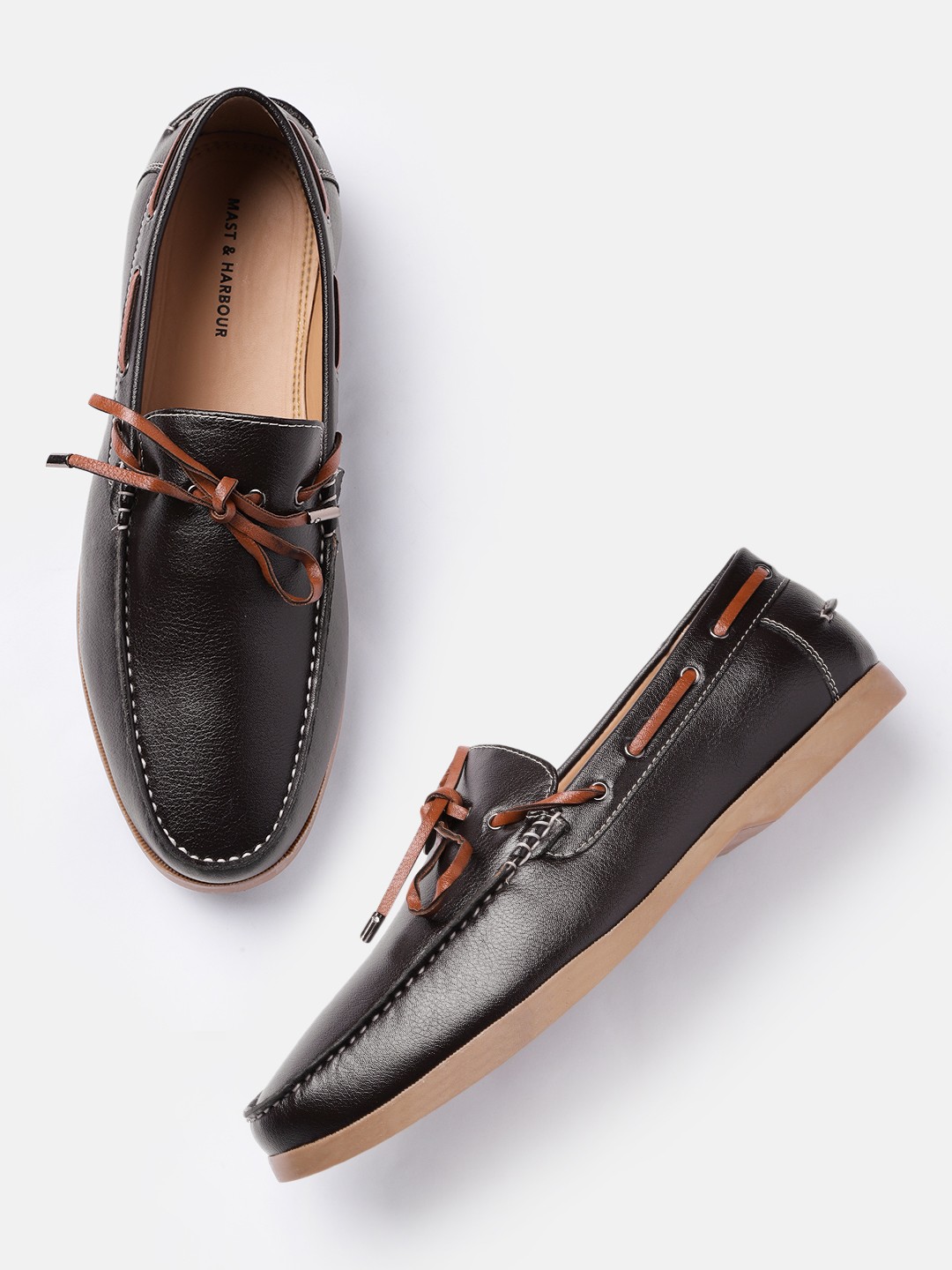 

Mast & Harbour Men Brown Boat Shoes