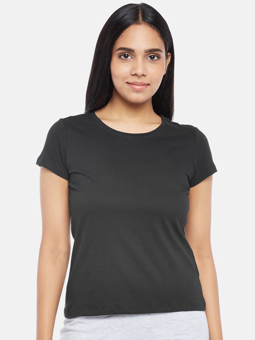 

Dreamz by Pantaloons Woman Black Regular Lounge tshirt