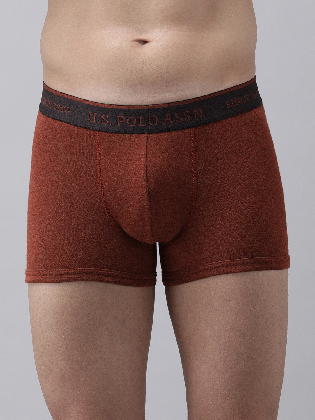 

U.S. Polo Assn. Men Maroon Solid Bamboo Cotton Trunk I705-240-PL, Burgundy