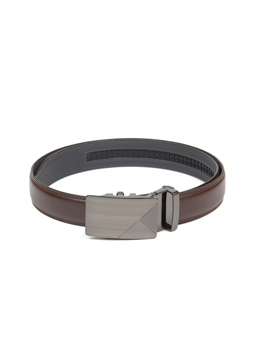 

Calvadoss Men Brown Textured PU Belt